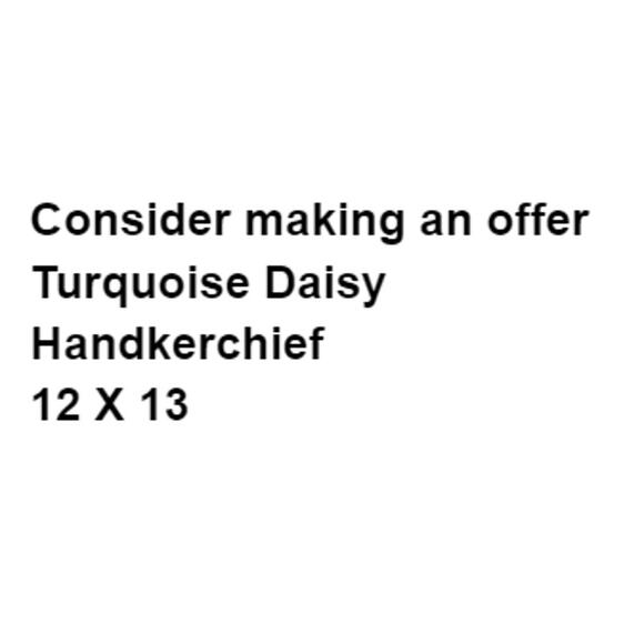 Daisy Pinwheel Handkerchief Vintage Pocket Scarf Formal Grandpa Collect Vintage - Picture 2 of 5